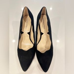 Black suede Adrienne Vittadini shoes